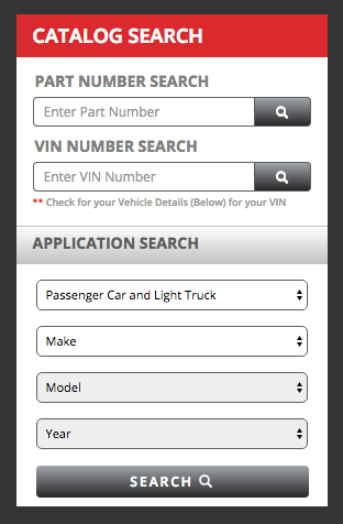 Automotive Parts Search Filters