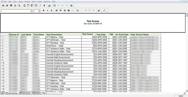 Image Two of Discoverer Report in Tableau