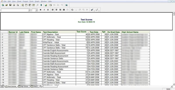 Oracle Discoverer report before converted to Tableau