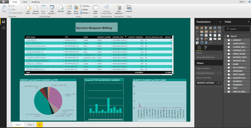 enhanced power bi report